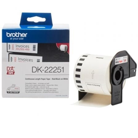 Rolo de Papel Continuo Original Brother DK22251