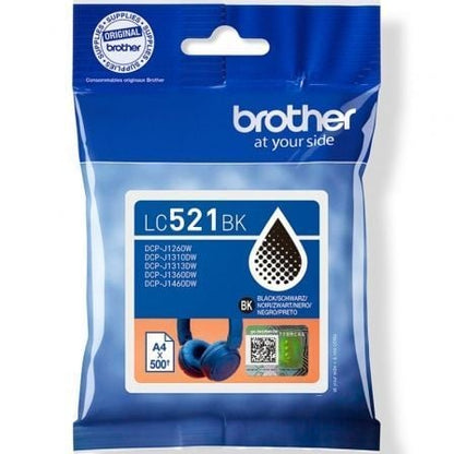 Cartucho de Tinta Original Brother LC521BK/ Preto