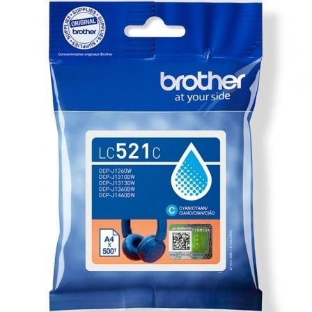 Cartucho de Tinta Original Brother LC521C/ Ciano