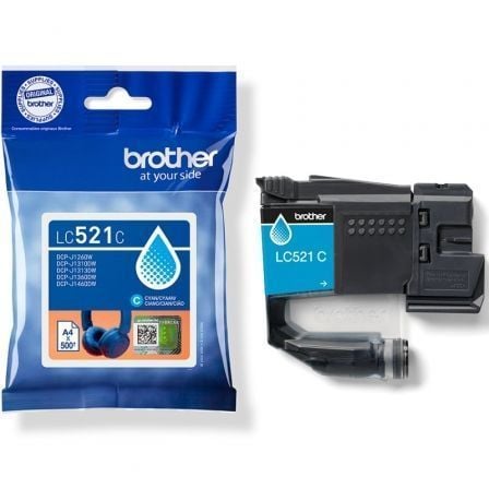 Tinteiro Original Brother LC521C/ Ciano