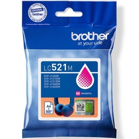 Tinteiro Original Brother LC521M/ Magenta