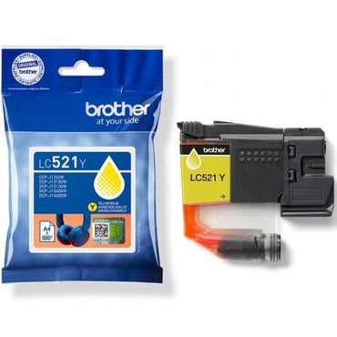 Cartucho de Tinta Original Brother LC521Y/ Amarelo