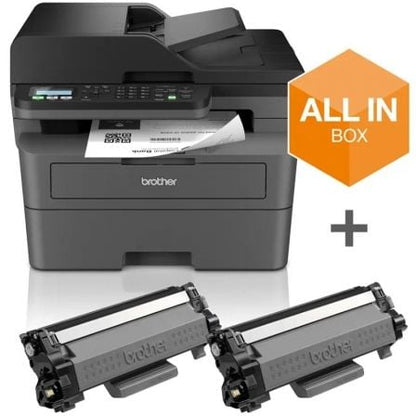 Multifunções Laser Monocromática Brother MFC-L2800DW Wi-Fi/ Fax/ Duplex/ Preta