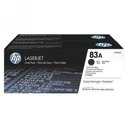 Toner Original HP nº83A Multipack/ 2x Preto