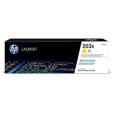 Toner Original HP nº203X XL Alta Capacidade/ Amarelo