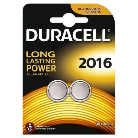 Pack de 2 Pilhas Botão Duracell DL2016B2 / 3V
