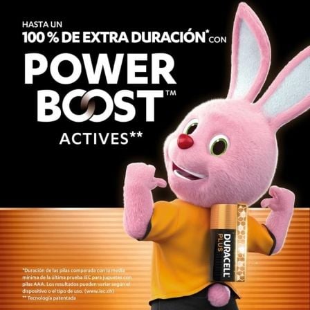 Pack de 12 Pilhas AAA Duracell Plus Power Boost DPBLR3B12 / 1.5V / Alcalinas