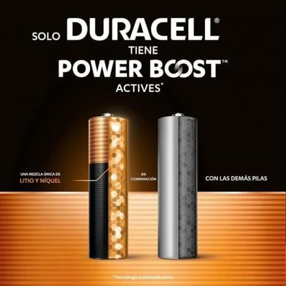 Pack de 12 Pilhas AA Duracell Plus Power Boost DPBLR6B12 / 1.5V / Alcalinas