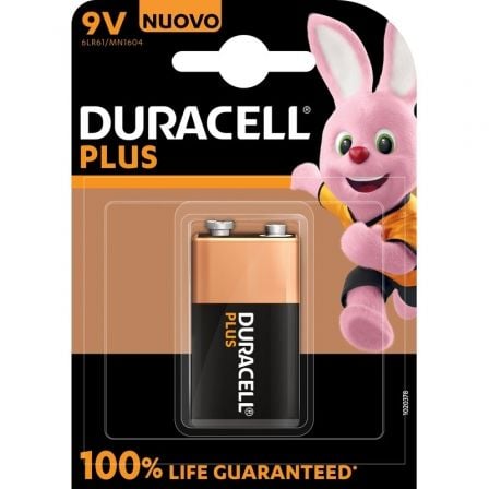 Pilha Duracell Plus MN1604 / 9V / Alcalina