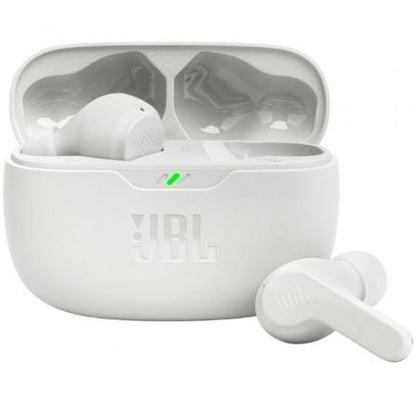 Auscultadores Bluetooth JBL Feixe de Onda com estojo de carga/Autonomia 8h/ branco
