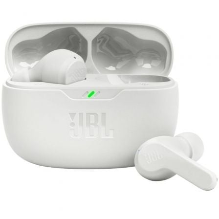 Auscultadores Bluetooth JBL Feixe de Onda com estojo de carga/Autonomia 8h/ branco