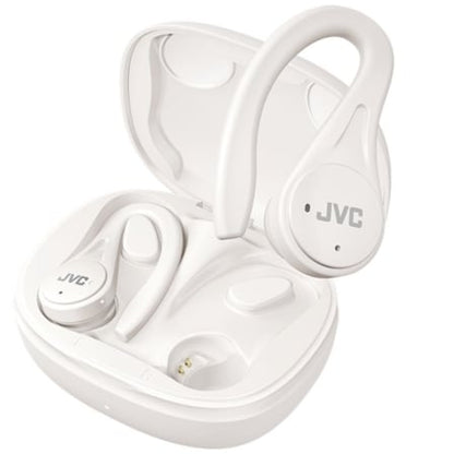 Auscultadores Bluetooth JVC HA-EC25T com caixa de acusação/ Autonomia 7.5h/ Branco