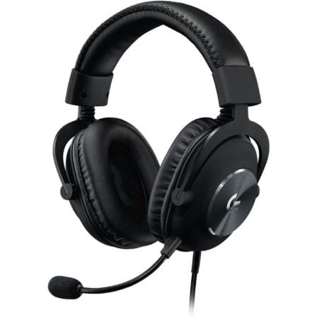 auscultadores Gaming com Micrófono Logitech G Pro X/ Jack 3.5/ USB/ Negros