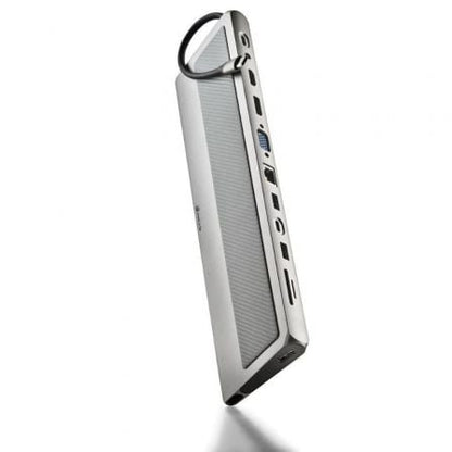 Docking USB Tipo-C NGS WonderDock 12 Pro/ 3xUSB/ 2xHDMI 4K/ 1xVGA/ 1xRJ45/ 1xLector de Tarjetas/ 1xJack 3.5/ 1xUSB Tipo-C PD/ cinzento