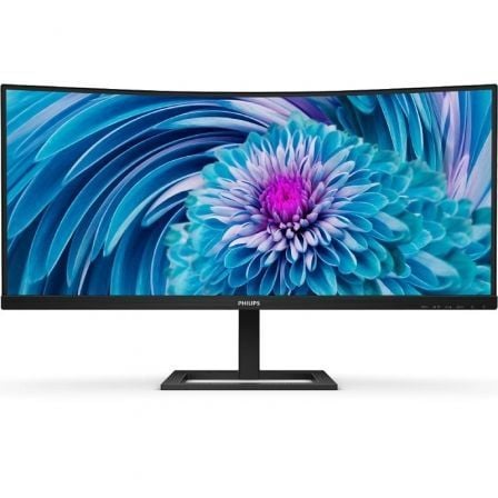 Monitor Profesional Ultrapanorámico Curvo Philips 346E2CUAE 34"/ UWQHD/ Multimedia/ Regulable em altura/ preto