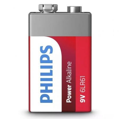 Pilha Alcalina Philips 6LR61P1B/10 / 9V