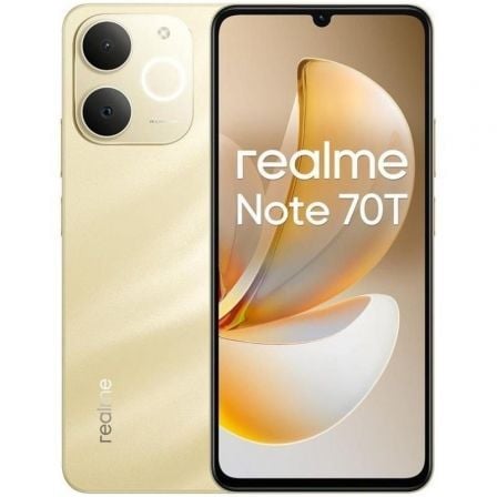 Smartphone Realme Note 70T 4GB/ 128GB/ 6.74"/ Dorado Playa