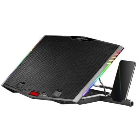 Soporte Refrigerante Mars Gaming MNBC5 para Portátiles Até 17.3"/ Iluminación LED