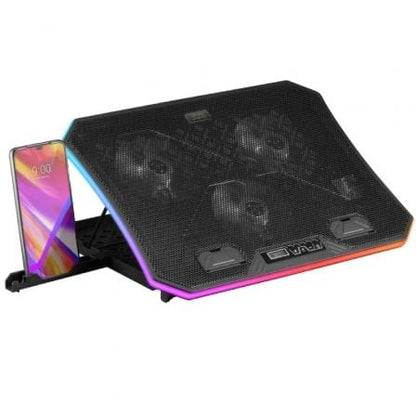 Soporte Refrigerante Mars Gaming MNBC6 para Portátiles Até 19"/ Iluminación LED