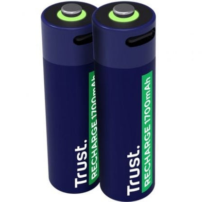 Pack de 2 Pilhas AA Trust 25584 / Recarregáveis