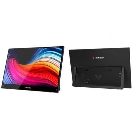 Monitor Portátil tátil Verbatim Touch Light 15.6"/ Full HD/ Multimedia/ preto
