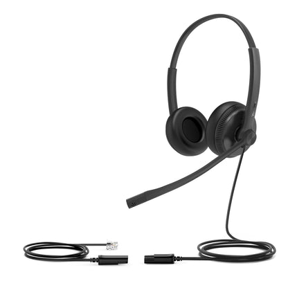 Auscultadores Yealink YHS34 Dual biaurales cable RJ - imagem 3