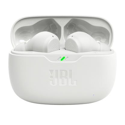 Auscultadores Bluetooth JBL Feixe de Onda com estojo de carga/Autonomia 8h/ branco