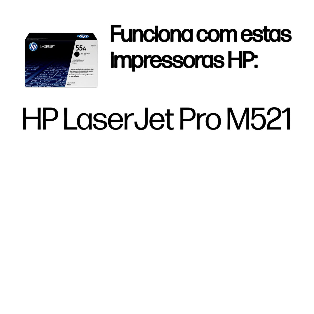 HP Toner 55A / CE255A preto Standard - imagem 3