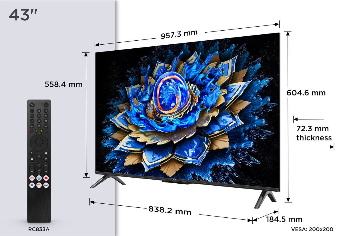 Televisão TCL 43T69C TV 43" Qled 4K Google TV - imagem 10