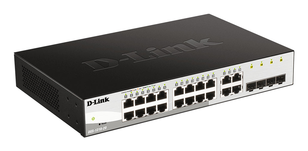 Bastidor D-Link DGS-1210-20/E Switch 16xGB 4xSFP Combo - imagem 5