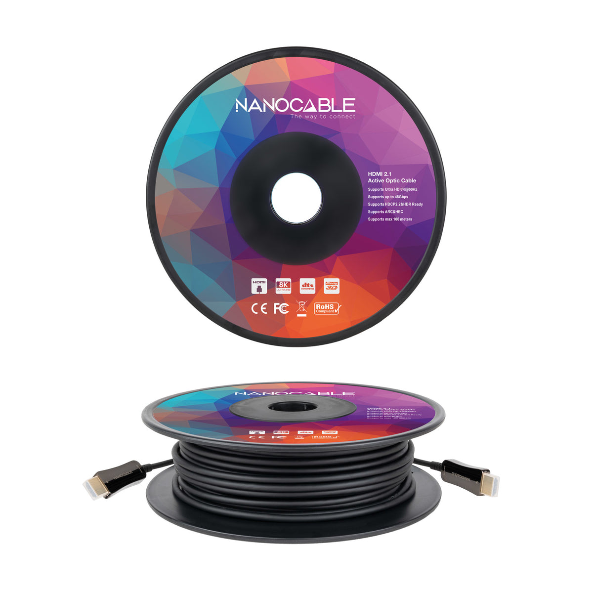Cabo HDMI Nanocable v2.1 AOC 8K@60HZ 50 m - imagem 54