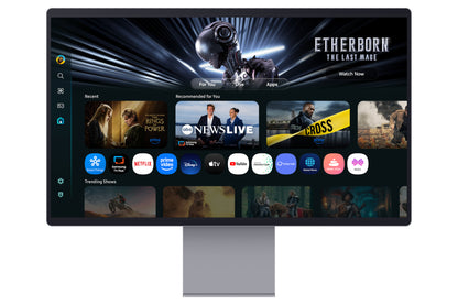 Smart Monitor Gaming Samsung M9 M90SF S32FM900SU 32"/ 4K/ 0.03ms/ 165Hz/ QD-OLED/ Multimedia/ Regulable em altura/ Smart TV/ prateado