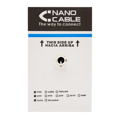 Cabo de Rede Nanocable Bobina RJ45 CAT5E UTP Flexible 305Mts - imagem 4