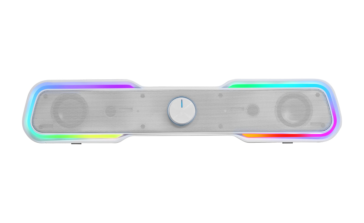 Coluna MARS de jogos Colunas MSBXW Usb jack bt 5.0 branco - imagem 3