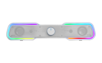 Coluna MARS de jogos Colunas MSBXW Usb jack bt 5.0 branco - imagem 3