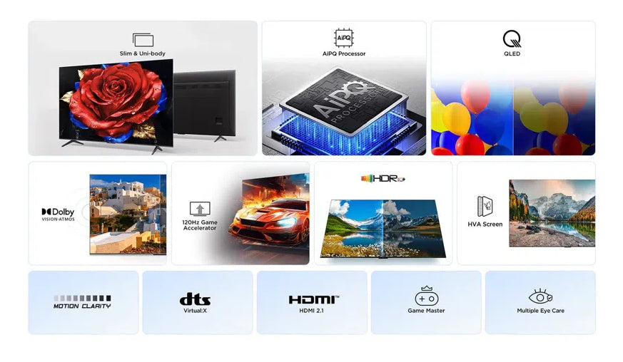 Televisão TCL 50T69C TV 50" Qled 4K Google TV Onkyo - imagem 16