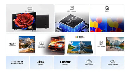 Televisão TCL 50T69C TV 50" Qled 4K Google TV Onkyo - imagem 16