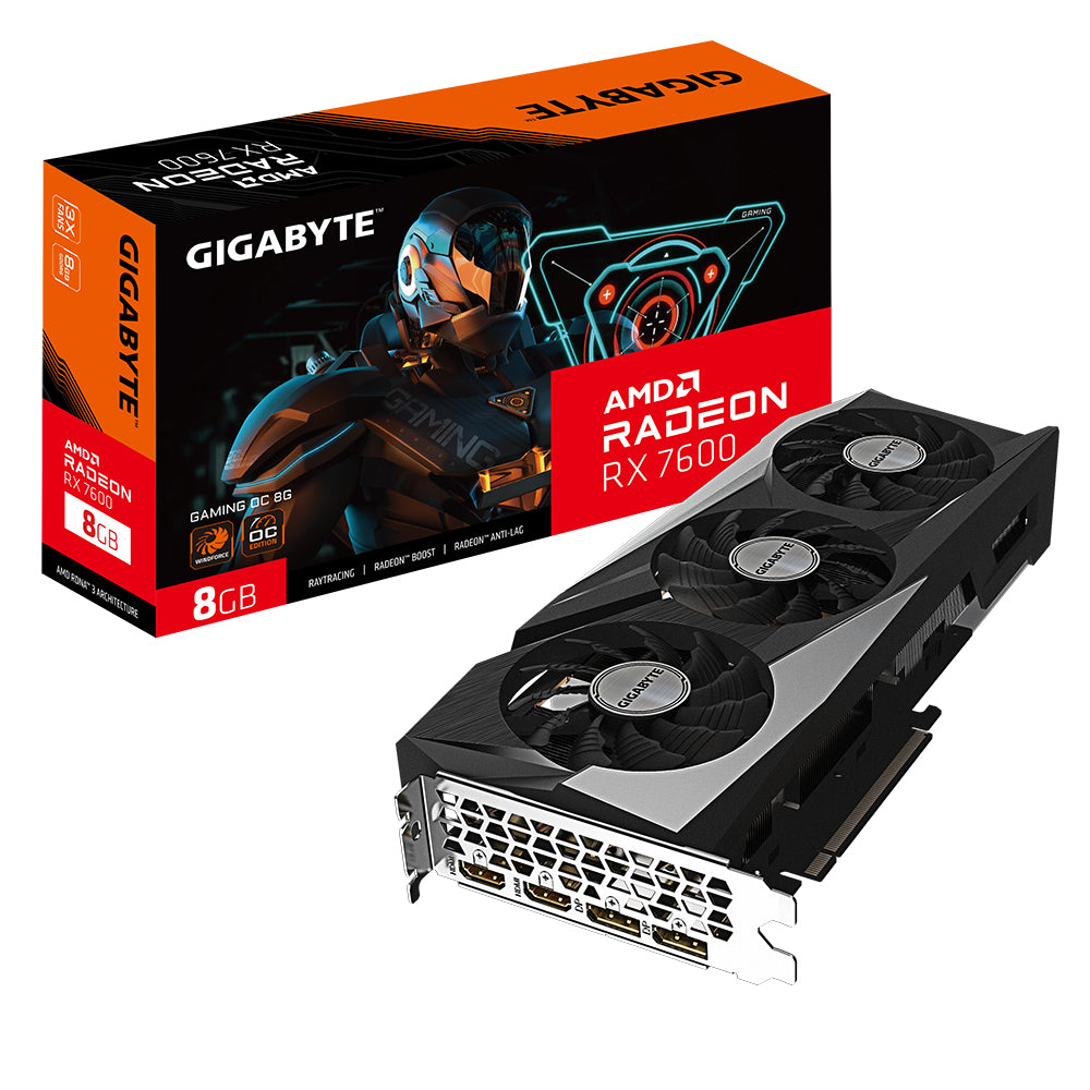 Placa gráfica Gigabyte VGA AMD RX 7600 de jogos OC 8GB - imagem 4