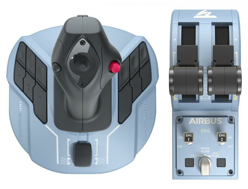 Comando de simulação de voo Thrustmaster TCA Officer Pack Airbus Editio / 2960842 preto, azul - imagem 9