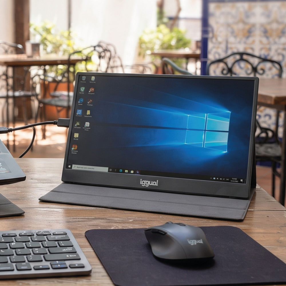 Monitor iggual Portátil 15,6" IPS FHD USB-C Bolsa - imagem 12