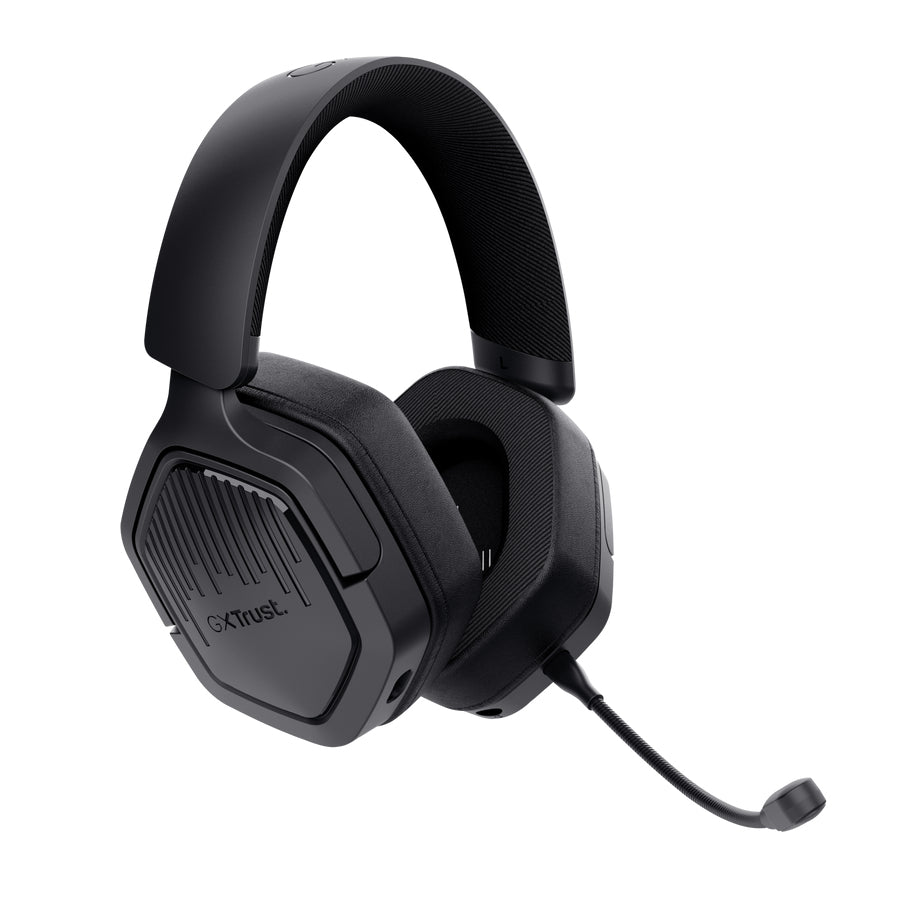 Auscultadores Gaming sem fios com microfone Trust Gaming GXT 493PS Carus PS5/ Jack 3.5/ Bluetooth/ preto