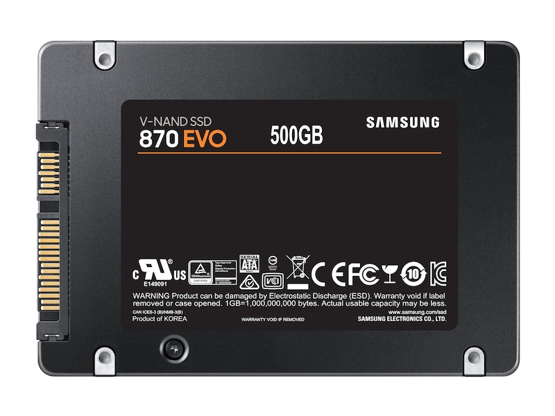 Disco SSD Samsung 2.5" Samsung 870 Evo / MZ-77E500B/EU preto - imagem 5