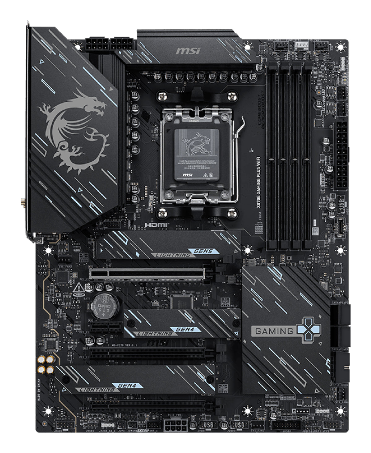 MSI Placa Base X870E de jogos PLUS WIFI DDR5 ATX - imagem 6