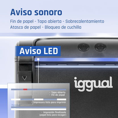 Impressora iggual Térmica TP9000 USB+RJ45+RJ45RS232 - imagem 9