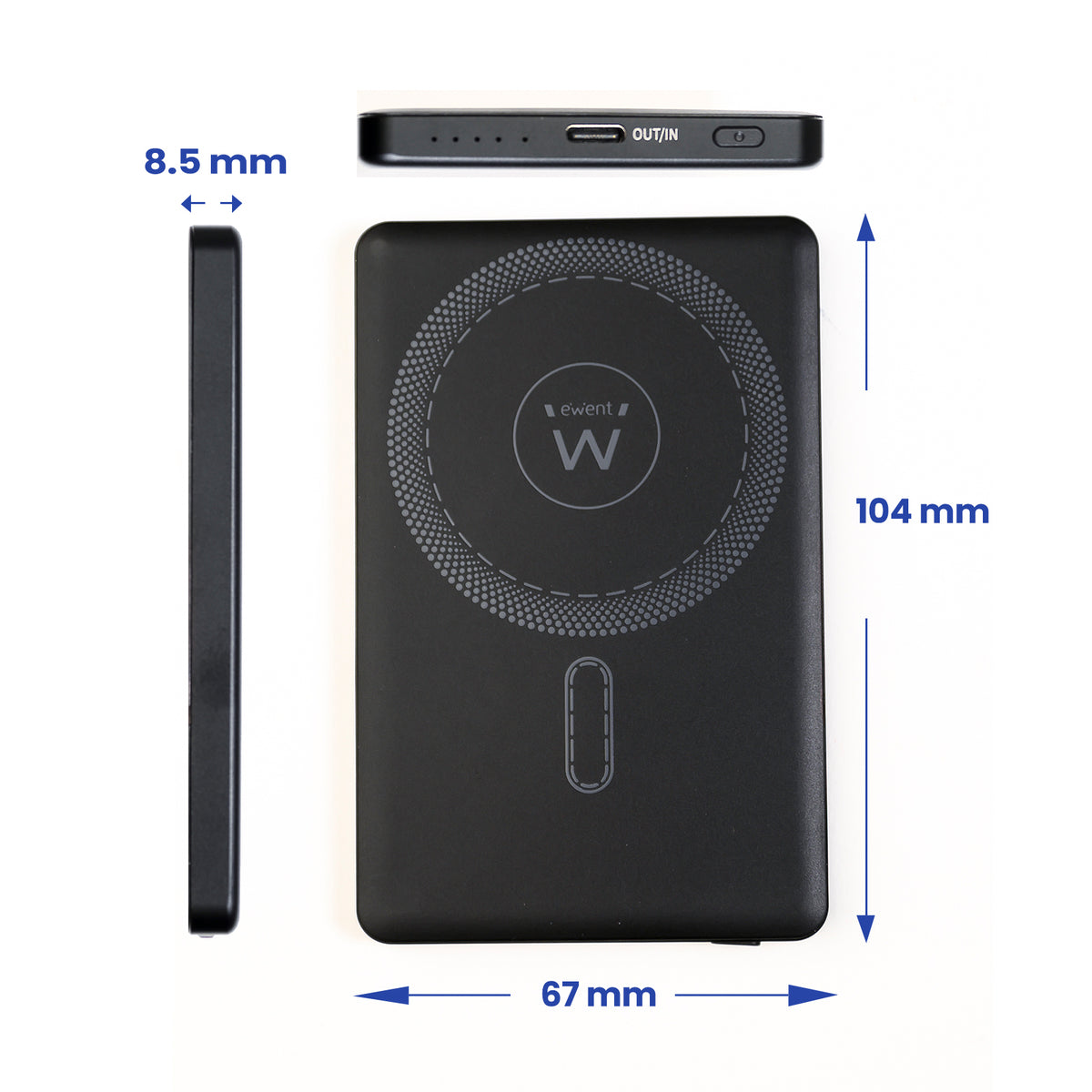 Powerbank Ewent SLIM 5000mAh MagSafe PD 20W - imagem 5