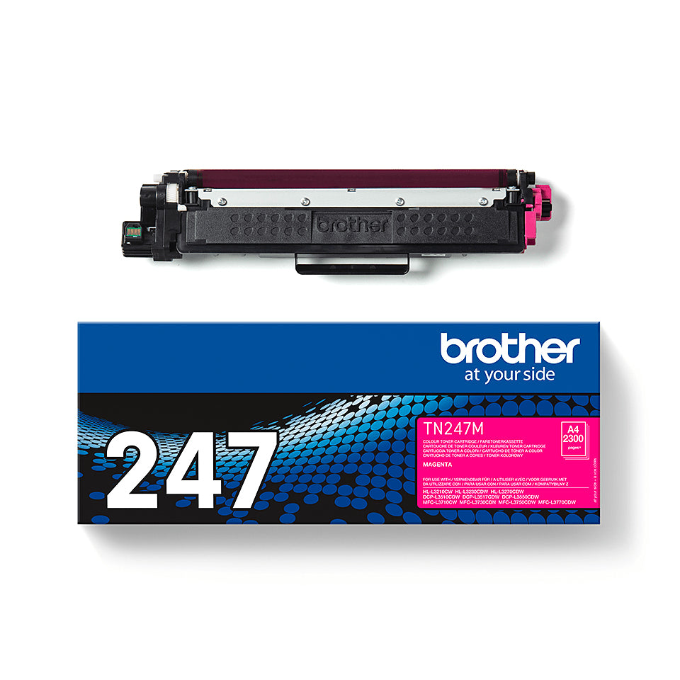 Original Brother TN-247M Toner de Alta Capacidade/Magenta