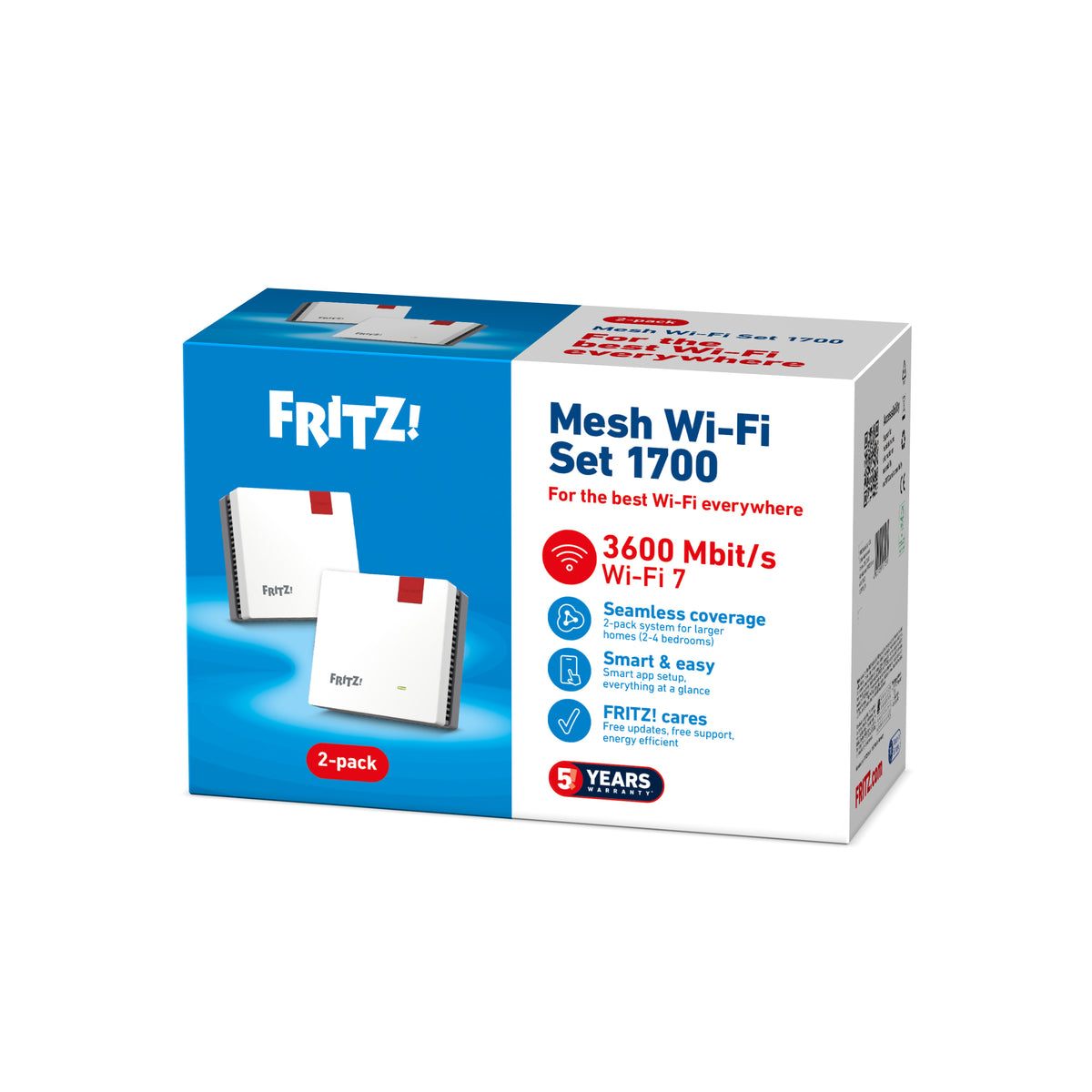 Sistema Mesh Wi-Fi FRITZ!Mesh Set 1700 2-pack Edition International - imagem 8