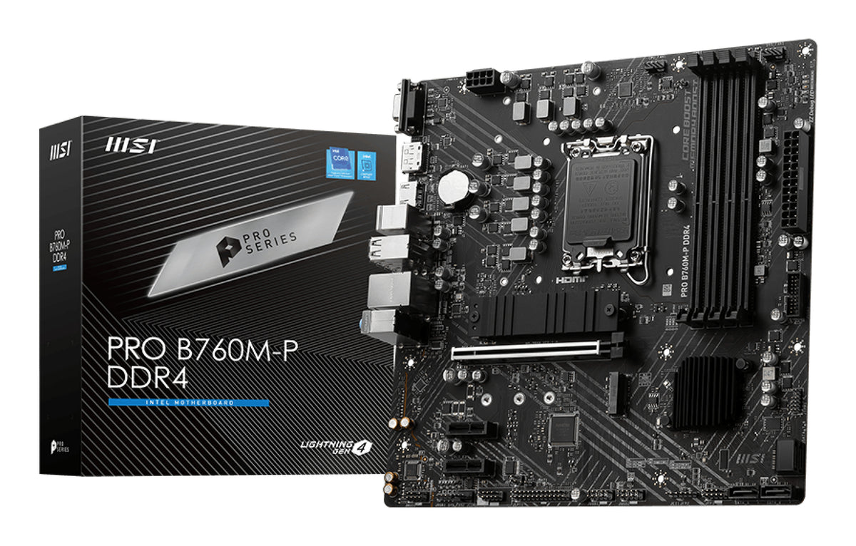 MSI Placa Base PRO B760M-P DDR4 mATX LGA1700
