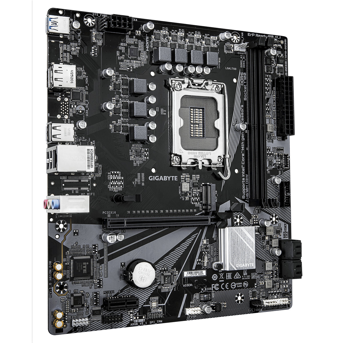 Gigabyte Placa Base H610M D3W DDR5 mATX 1700 - imagem 6