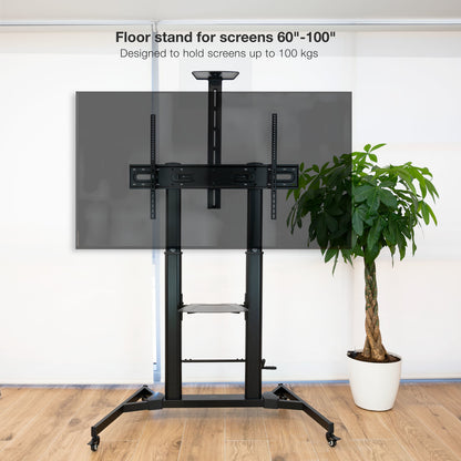 Tooq FS20400HM-B Soporte suelo 60"-100" regulable - imagem 9